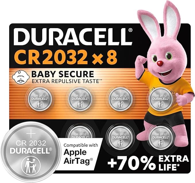 Duracell CR2032 pilas de botón de litio 3 V (paquete de 8)