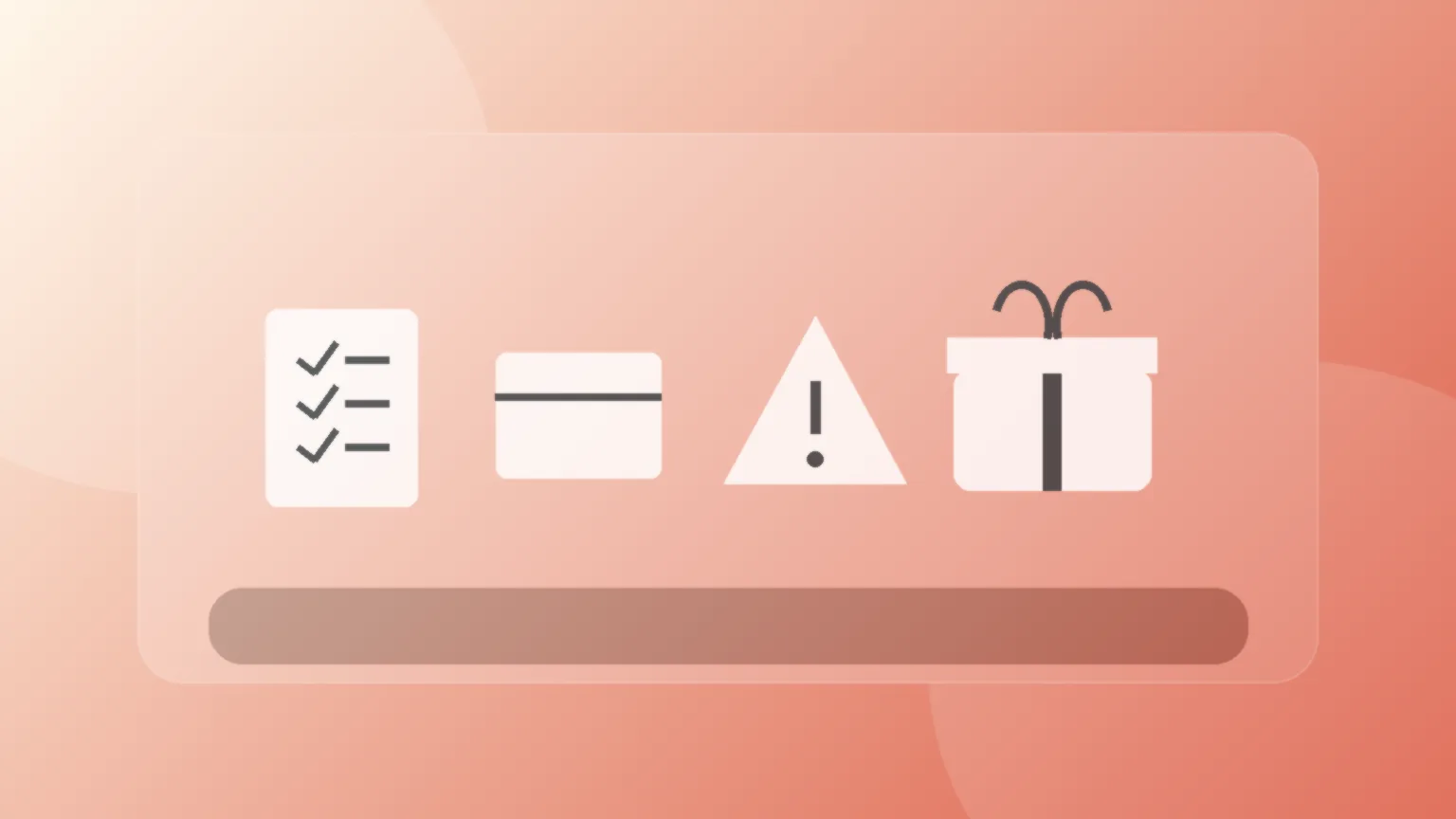 Checklist visual com caixa de envio genérica, sinal de atenção e embrulho para evitar erros ao comprar prendas